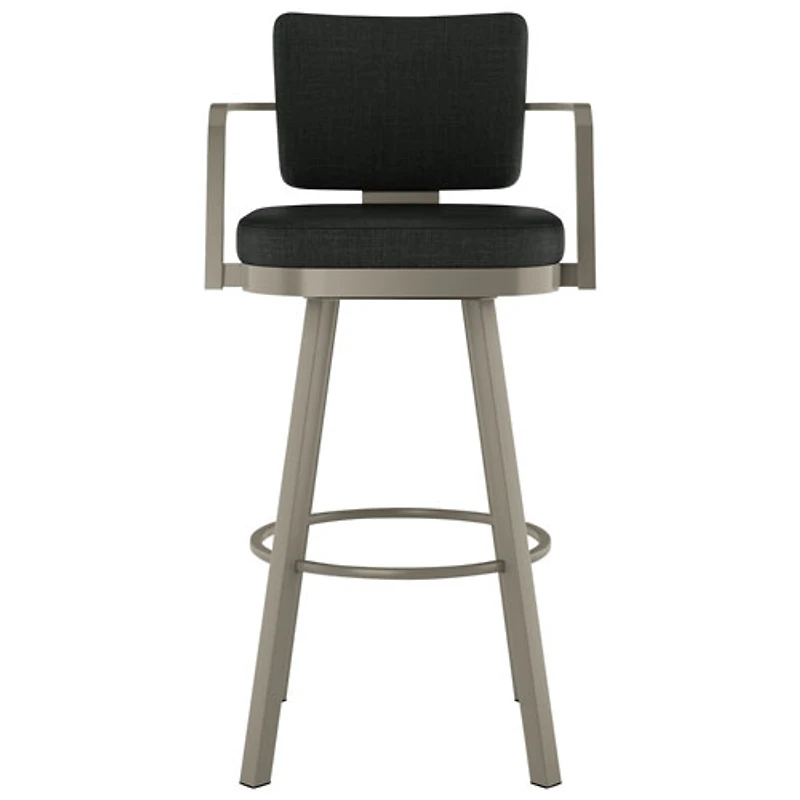 Thea Rustic Country Counter Height Barstool - Black/Grey