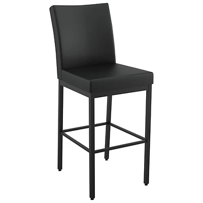 Perry Traditional Counter Height Barstool - Black/Black