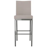 Tabouret de bar traditionnel à hauteur de bar Perry - Crème/Gris