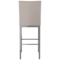 Tabouret de bar traditionnel à hauteur de bar Perry - Crème/Gris