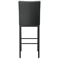Tabouret de bar traditionnel à hauteur de bar Perry - Noir/Noir