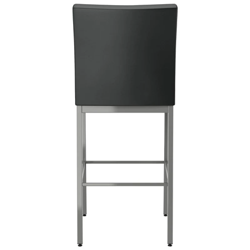 Tabouret de bar traditionnel à hauteur de bar Perry Plus - Noir/Gris