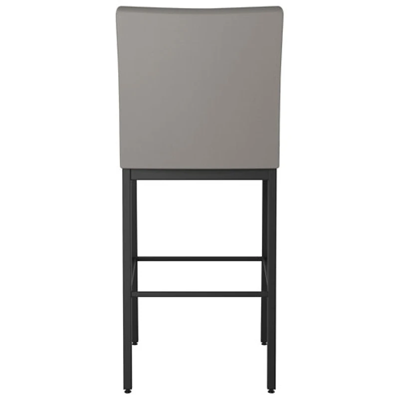 Tabouret de bar traditionnel à hauteur de bar Perry Plus - Gris taupe/Noir