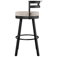 Render Contemporary Counter Height Barstool - Cream/Black