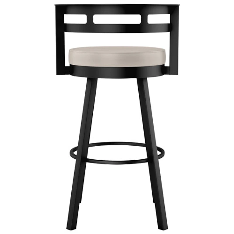Render Contemporary Counter Height Barstool - Cream/Black