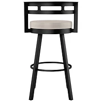 Render Contemporary Counter Height Barstool - Cream/Black