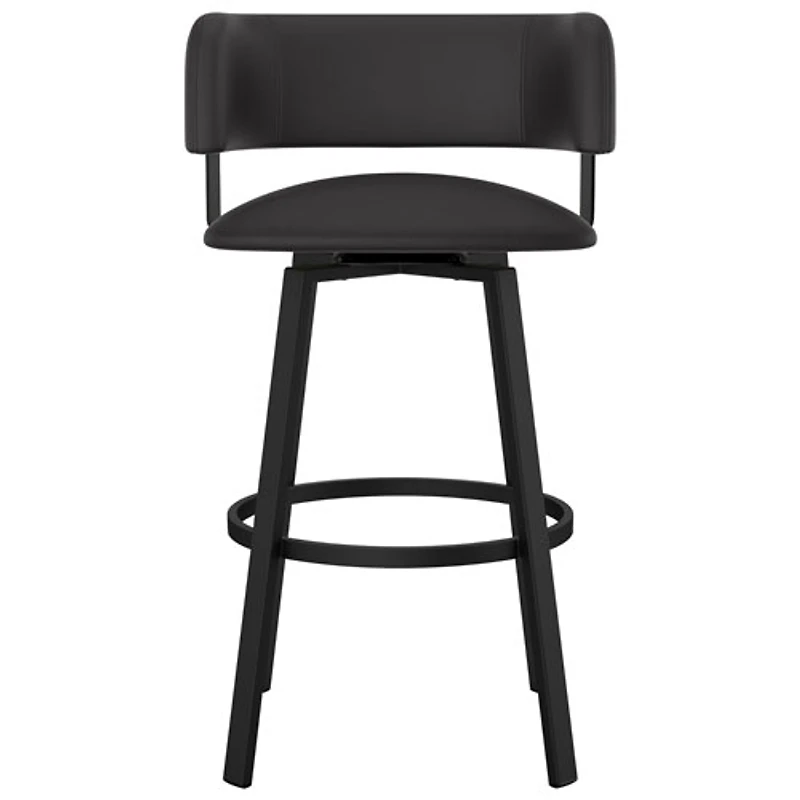 Tabouret de bar contemporain à hauteur de comptoir Stinson - Noir