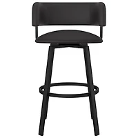 Tabouret de bar contemporain à hauteur de comptoir Stinson - Noir