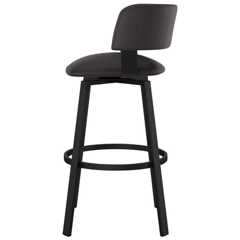 Tabouret de bar contemporain à hauteur de comptoir Stinson - Noir