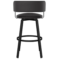 Tabouret de bar contemporain à hauteur de comptoir Stinson - Noir