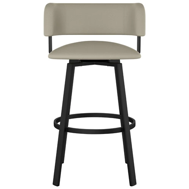 Stinson Contemporary Counter Height Barstool - Greige/Black