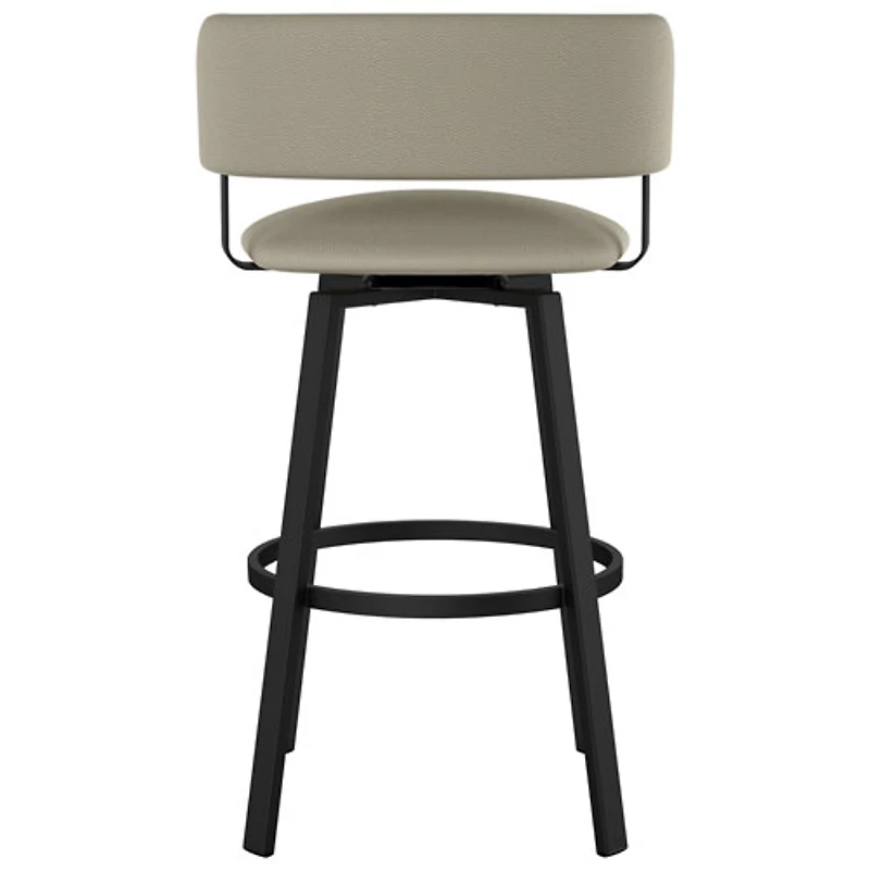 Stinson Contemporary Counter Height Barstool - Greige/Black
