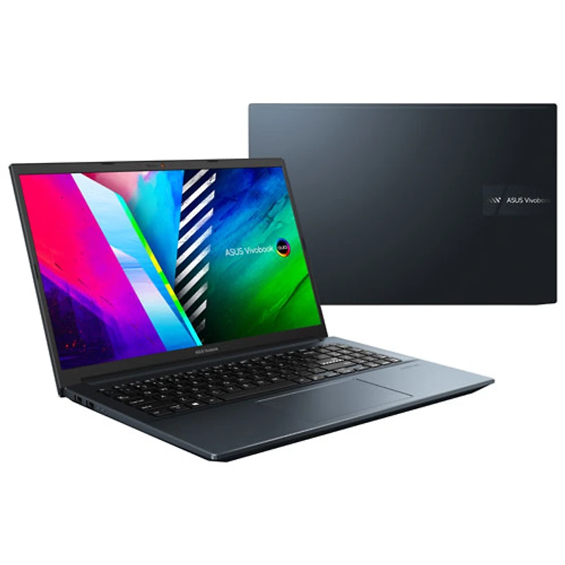 Portable DELO de 15,6 po VivoBook Pro d'ASUS - Bleu calme (Ryzen 7 5800H d'AMD/SSD 512 Go/RAM 16 Go/GeForce RTX 3050)