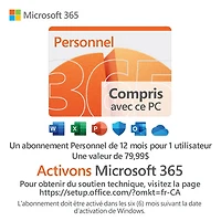 HP 15" Laptop w/ 1 year of Microsoft 365 - Natural Silver (Intel N100/128GB SSD/4GB RAM)