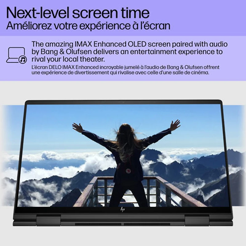 Portable 2-en-1 à écran tactile DELO de 15 po ENVY x360 de HP - Noir (Ryzen 7 7730U d'AMD/SSD 1 To/RAM 16 Go/Windows 11)