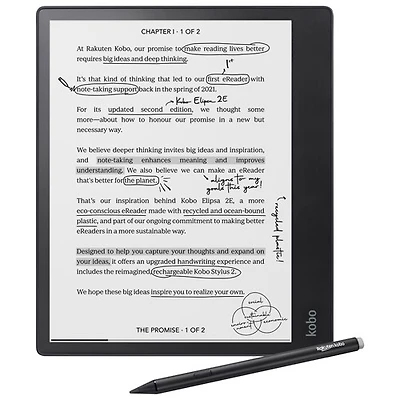 Liseuse numérique 10,3 po Elipsa 2E de Kobo avec Stylus 2