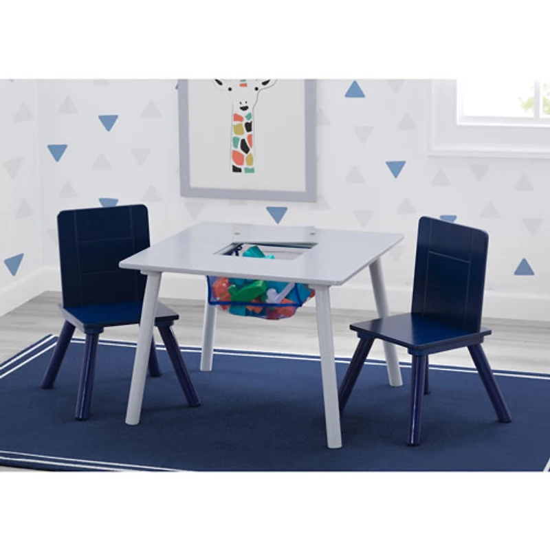 Ensemble 3 pièces pour enfant avec table et chaises de Delta Children - Gris