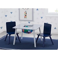 Ensemble 3 pièces pour enfant avec table et chaises de Delta Children - Gris