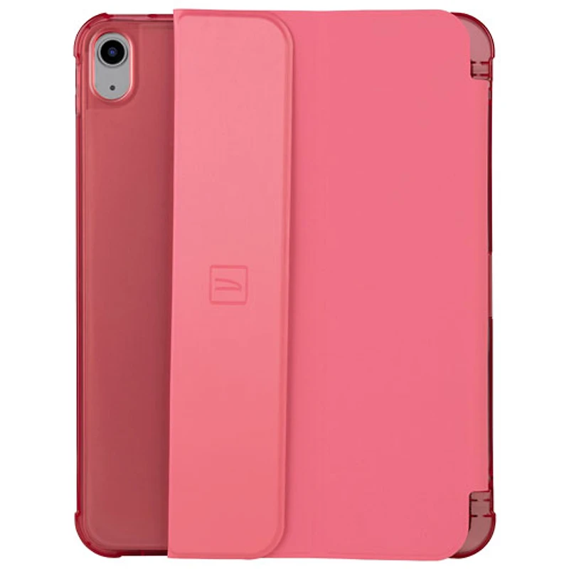 Étui folio satiné de Tucano Milano Italy pour iPad 11 po (A16)/iPad 10,9 (10e génération) - Rose