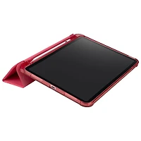 Étui folio satiné de Tucano Milano Italy pour iPad 11 po (A16)/iPad 10,9 (10e génération) - Rose