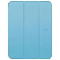 Étui folio satiné de Tucano Milano Italy pour iPad 11 po (A16)/iPad 10,9 po (10e génération) - Bleu pâle