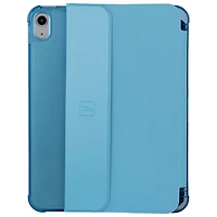 Étui folio satiné de Tucano Milano Italy pour iPad 11 po (A16)/iPad 10,9 po (10e génération) - Bleu pâle