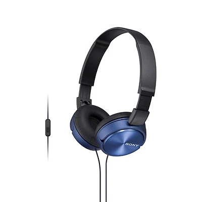 Casque d'écoute avec microphone MDRZX310AP de Sony - Bleu