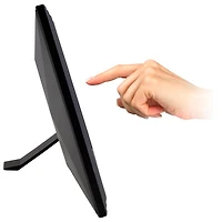 Cadre photo numérique de 10,1 po avec Wi-Fi et écran tactile d'Aluratek (ACKWS10F) - Noir