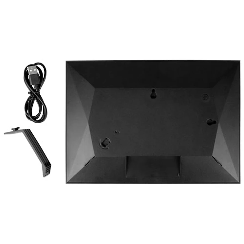 Cadre photo numérique de 10,1 po avec Wi-Fi et écran tactile d'Aluratek (ACKWS10F) - Noir