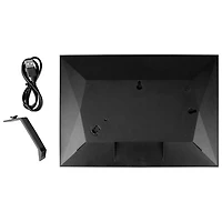 Cadre photo numérique de 10,1 po avec Wi-Fi et écran tactile d'Aluratek (ACKWS10F) - Noir