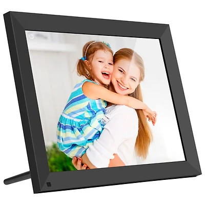 Cadre photo numérique de 15 po avec Wi-Fi et écran tactile d'Aluratek (AWS215F) - Noir