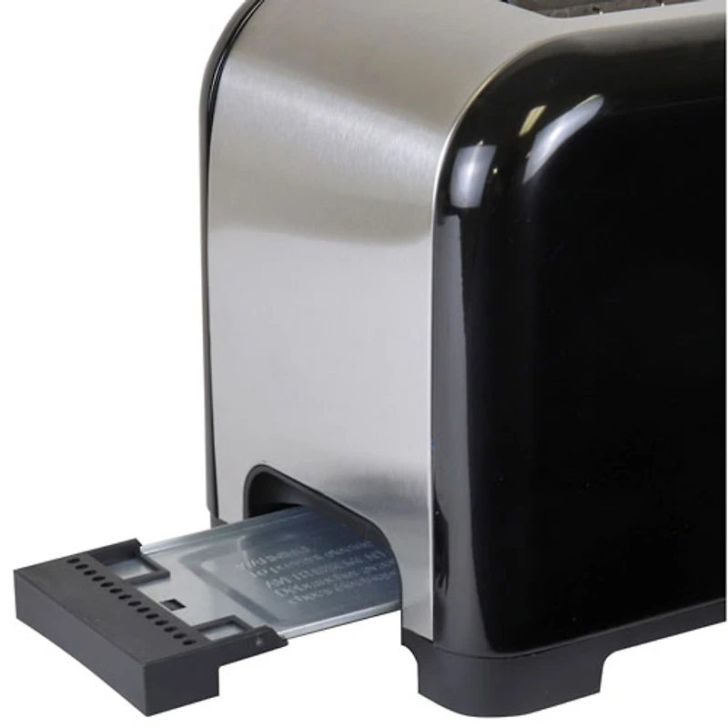 Grille-pain à fentes larges de Kenmore - 2 tranches - Noir/Argenté