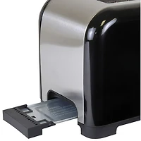 Grille-pain à fentes larges de Kenmore - 2 tranches - Noir/Argenté