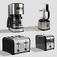 Grille-pain à fentes larges de Kenmore - 2 tranches - Noir/Argenté