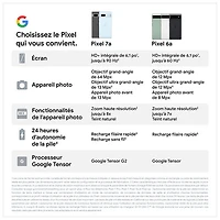 Pixel 7a de 128 Go de Google avec TELUS - Mer - Financement mensuel
