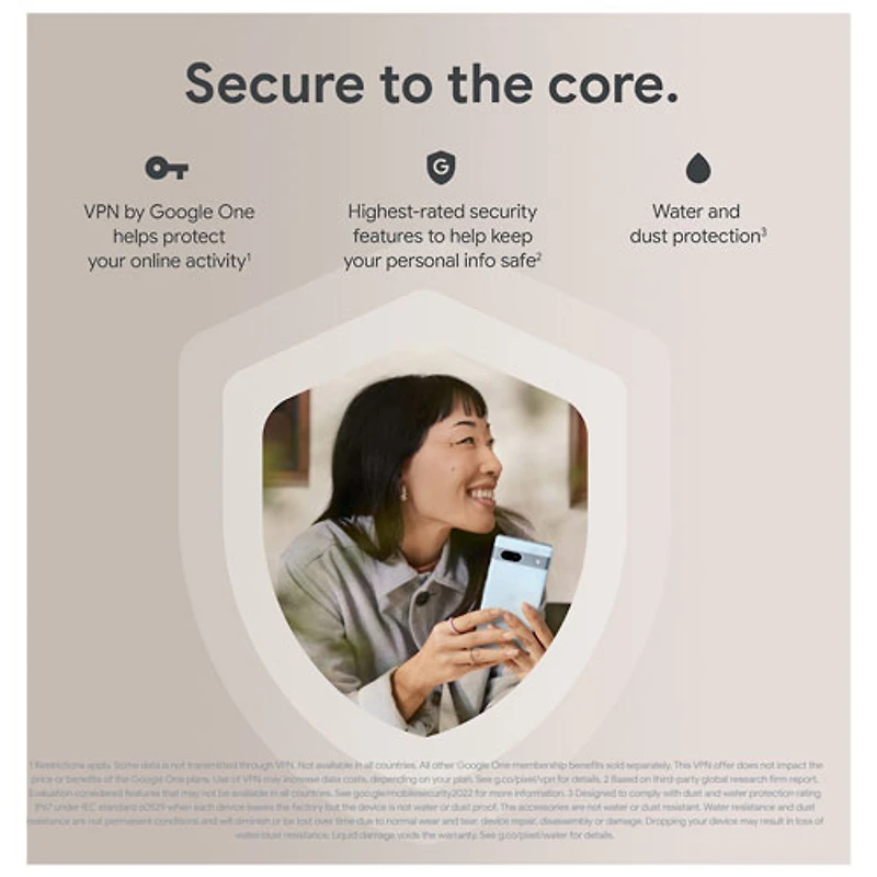 Pixel 7a de 128 Go de Google offert par TELUS - Anthracite - Financement mensuel