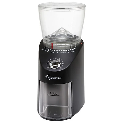 Capresso Infinity Conical Burr Grinder - Black/Stainless Steel