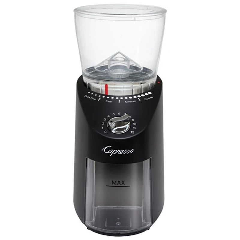 Capresso Infinity Conical Burr Grinder - Black/Stainless Steel