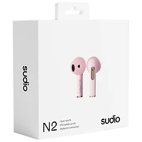 Écouteurs boutons 100 % sans fil N2 de Sudio Audio - Rose