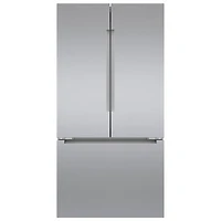 Bosch 36" 20.8 Cu. Ft. French Door Refrigerator with Water & Ice Dispenser (B36CT81ENS) - Stainless Steel
