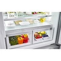 Bosch 36" 20.8 Cu. Ft. French Door Refrigerator with Water & Ice Dispenser (B36CT81ENS) - Stainless Steel