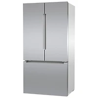 Bosch 36" 20.8 Cu. Ft. French Door Refrigerator with Water & Ice Dispenser (B36CT81ENS) - Stainless Steel