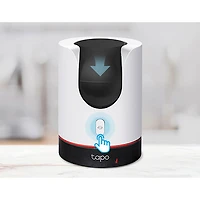 Caméra de surveillance Wi-Fi semi sans fil panoramique et inclinable Tapo C225 2K QHD d'intérieur de TP-Link - Blanc