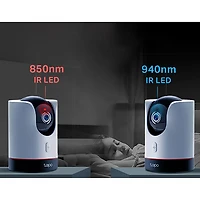 Caméra de surveillance Wi-Fi semi sans fil panoramique et inclinable Tapo C225 2K QHD d'intérieur de TP-Link - Blanc