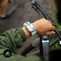 Bracelet en silicone intelligent à deux caméras de Wristcam pour Apple Watch 38/40/41 mm - Grand - Noir