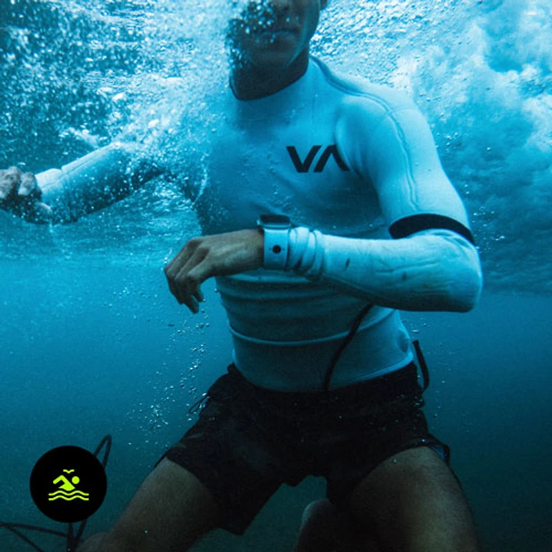 Bracelet en silicone intelligent à deux caméras de Wristcam pour Apple Watch 38/40/41 mm - Grand - Noir