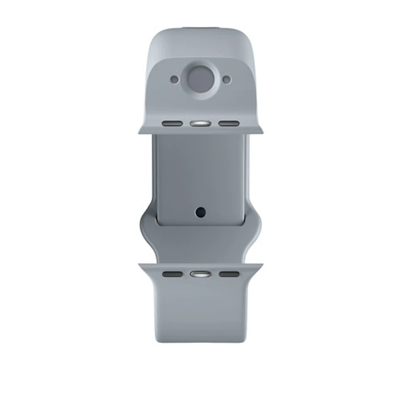 Bracelet en silicone intelligent à deux caméras de Wristcam pour Apple Watch 38/40/41 mm - Grand - Gris