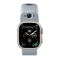 Bracelet en silicone intelligent à deux caméras de Wristcam pour Apple Watch 38/40/41 mm - Grand - Gris