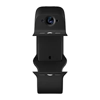 Bracelet en silicone intelligent à deux caméras de Wristcam pour Apple Watch 38/40/41 mm - Moyen/Grand - Noir