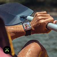 Wristcam Silicone Smart Dual-Camera Band for Apple Watch 38/40/41mm - Medium/Large - Black